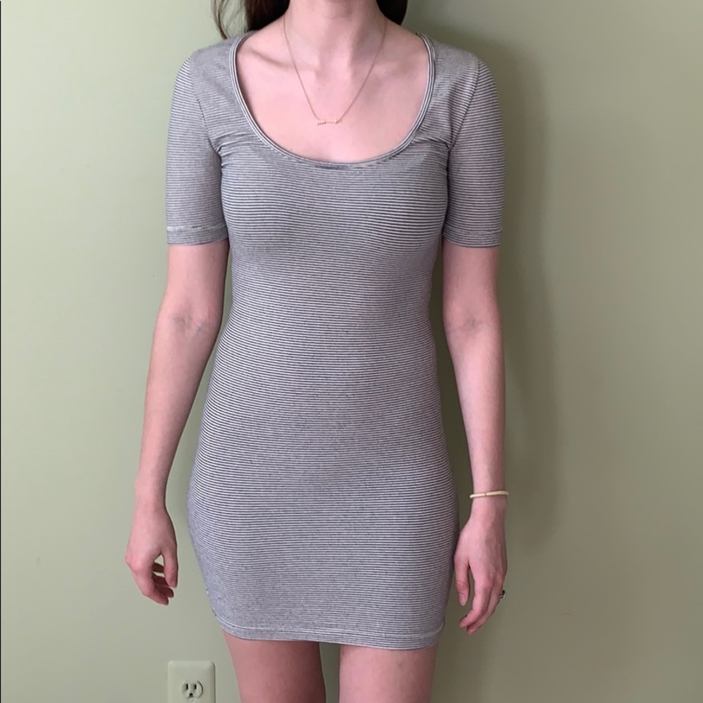 Obey Stripped Mini Dress